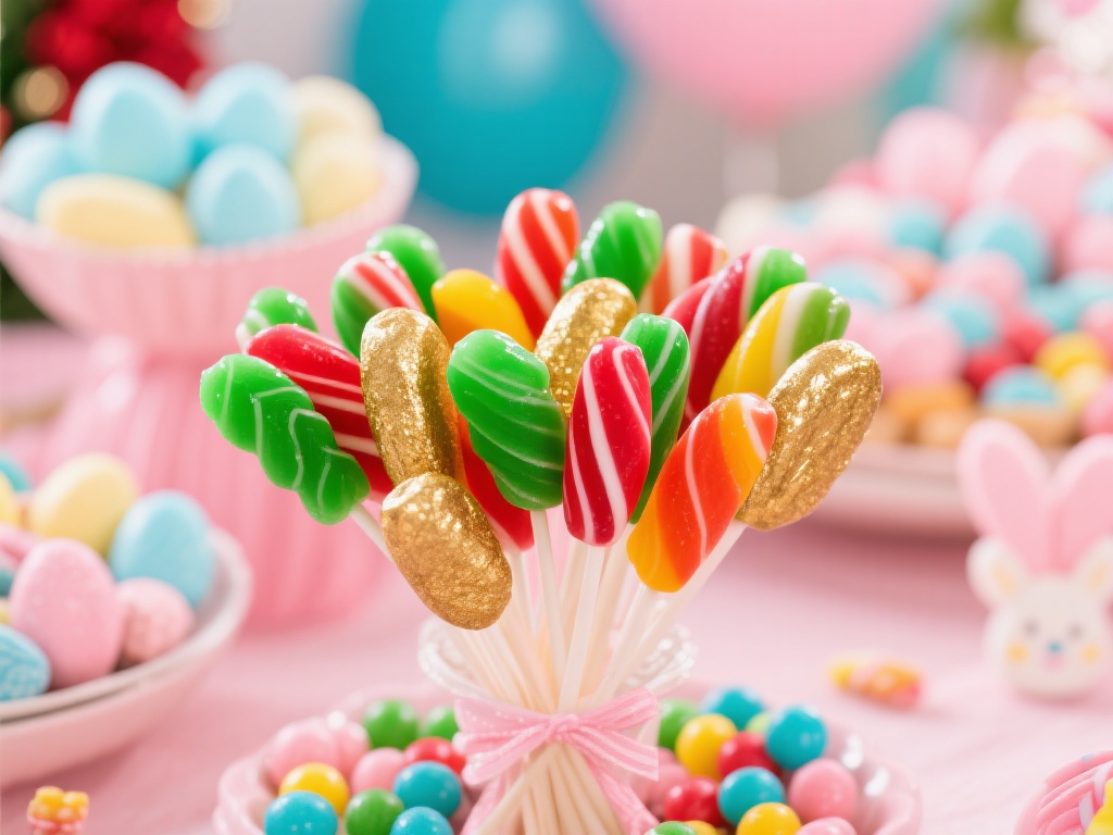 糖果派对：彩色糖果掀起甜蜜狂欢盛宴