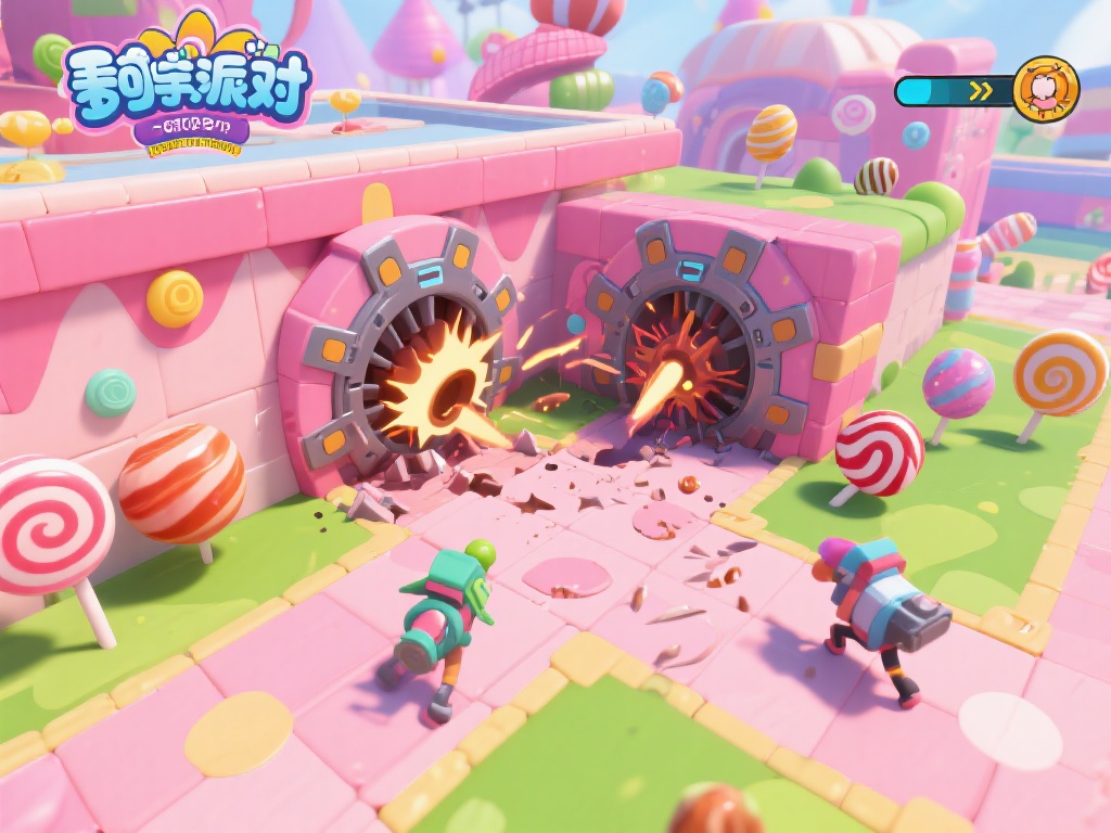 在糖果派对中，机关设置不仅增加游戏的趣味性，还从某