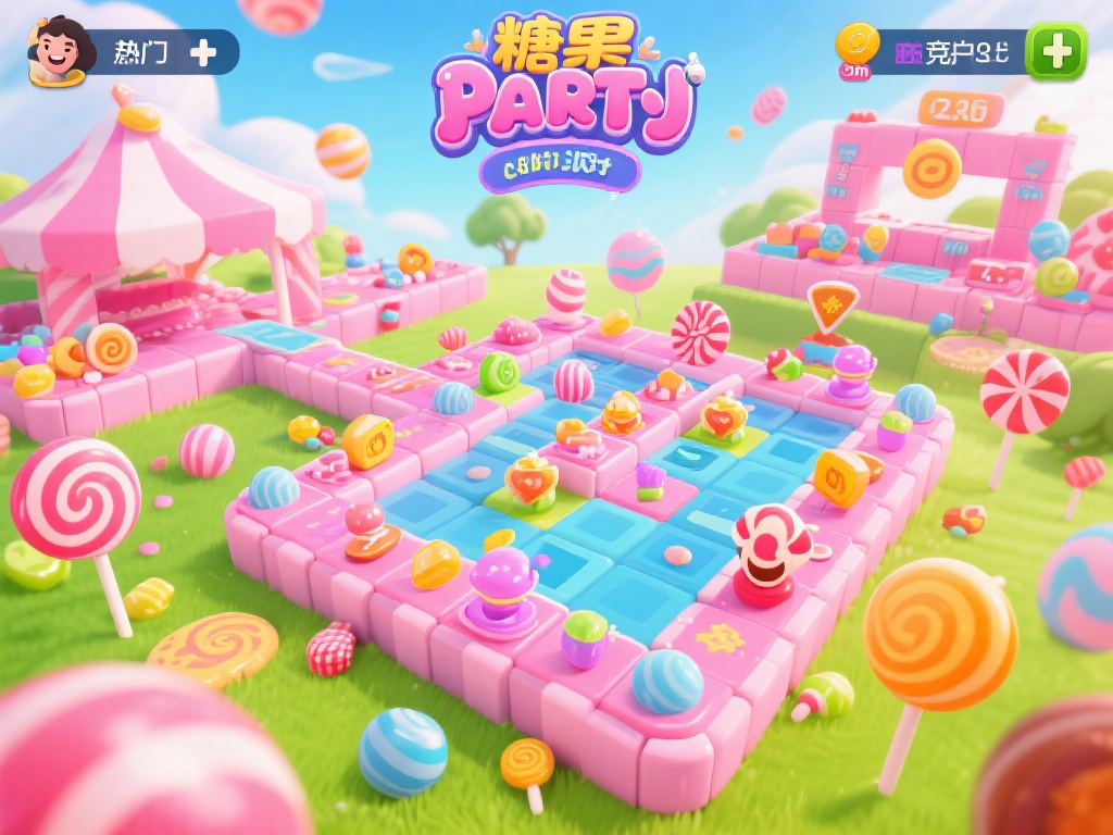糖果派对竞技是一款热门休闲游戏，它以甜美的视觉设计