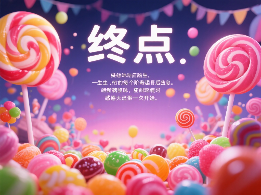 糖果派对终点:甜蜜奇遇的华丽落幕 就像糖果派对里的糖果总会吃完一样,甜蜜的奇遇也终将