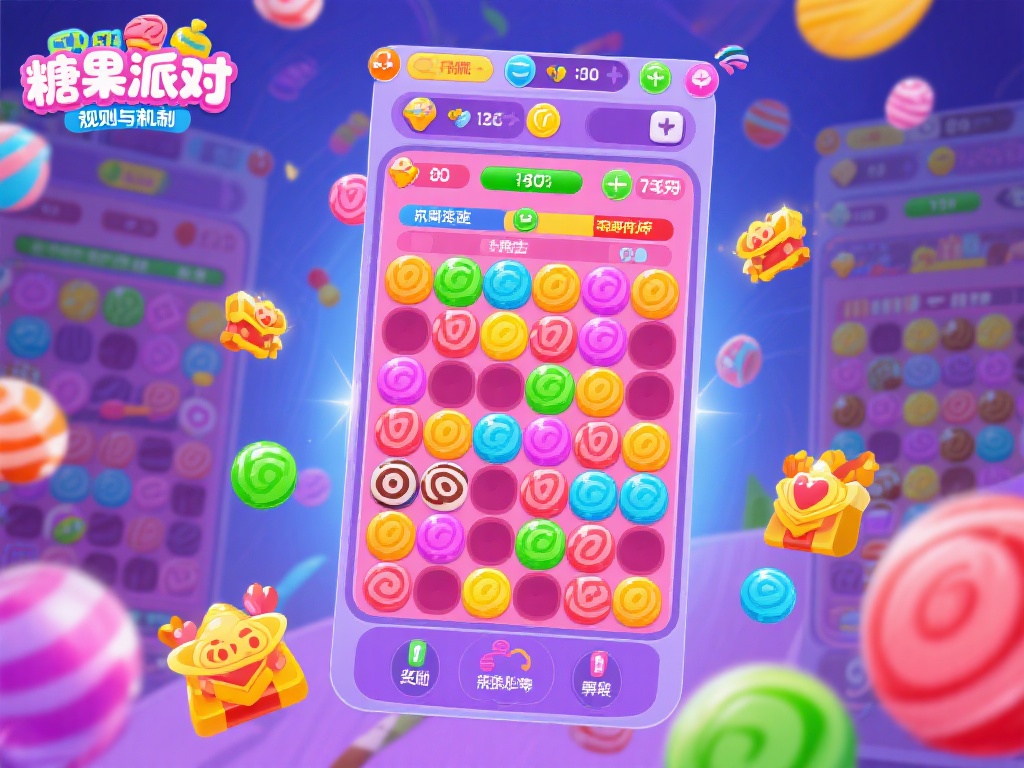 分析游戏规则与机制
糖果派对的核心玩法是消除掉一