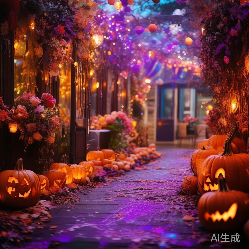 梦幻万圣节糖果派对婚礼盛典:甜蜜浪漫庆典盛情开启 在万圣节的夜晚,整个世界似乎被一层神秘的色彩笼罩。