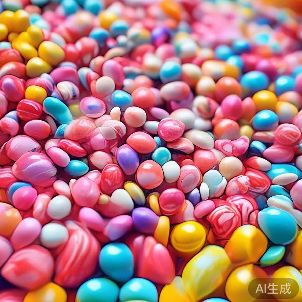 糖果派对上琳琅满目的美味糖果让人难以抗拒的绝佳体验 在每一次聚会或节日庆典中,糖果总是扮演着不可或缺的