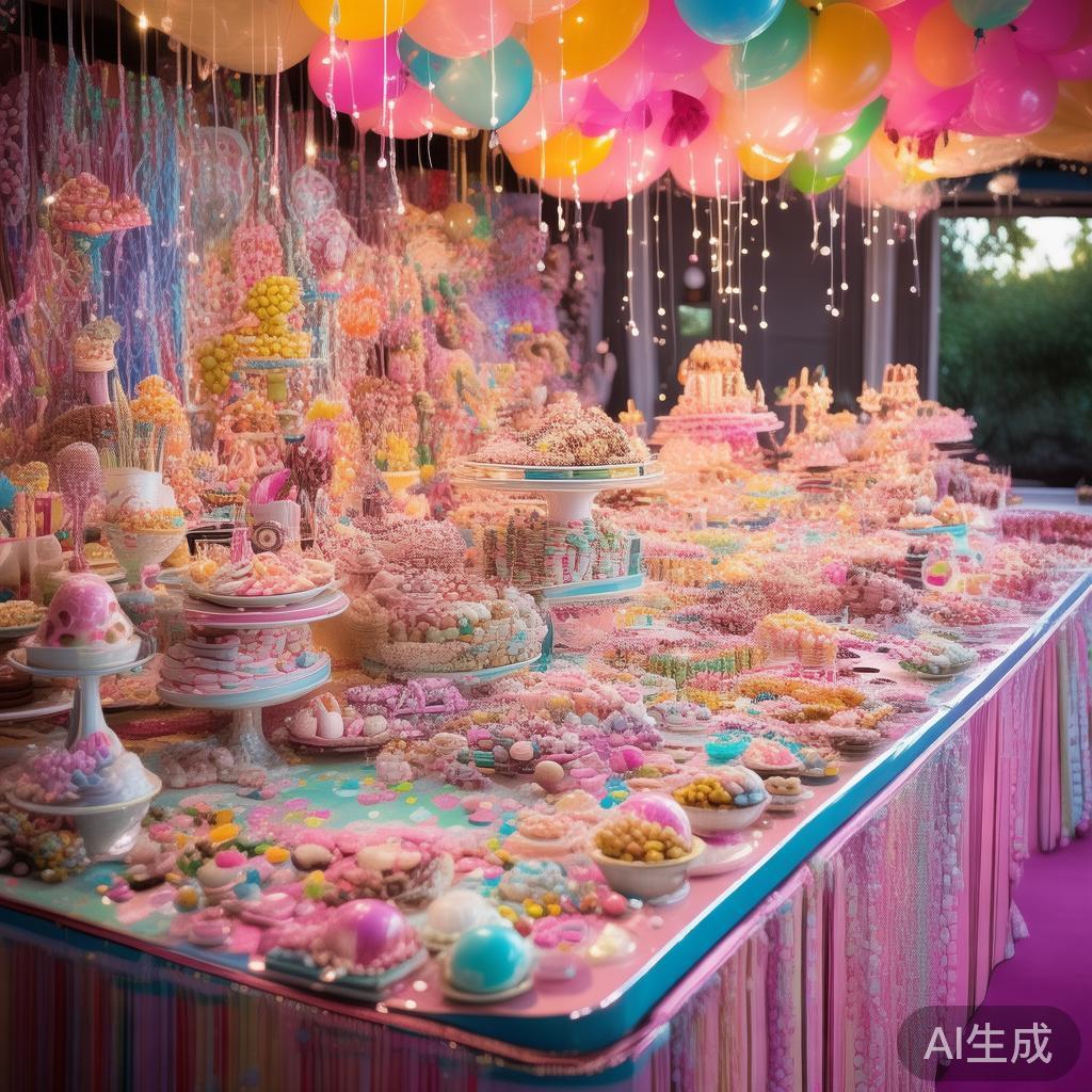 在筹备一场令人难忘的派对时，糖果派对桌面的设计与创