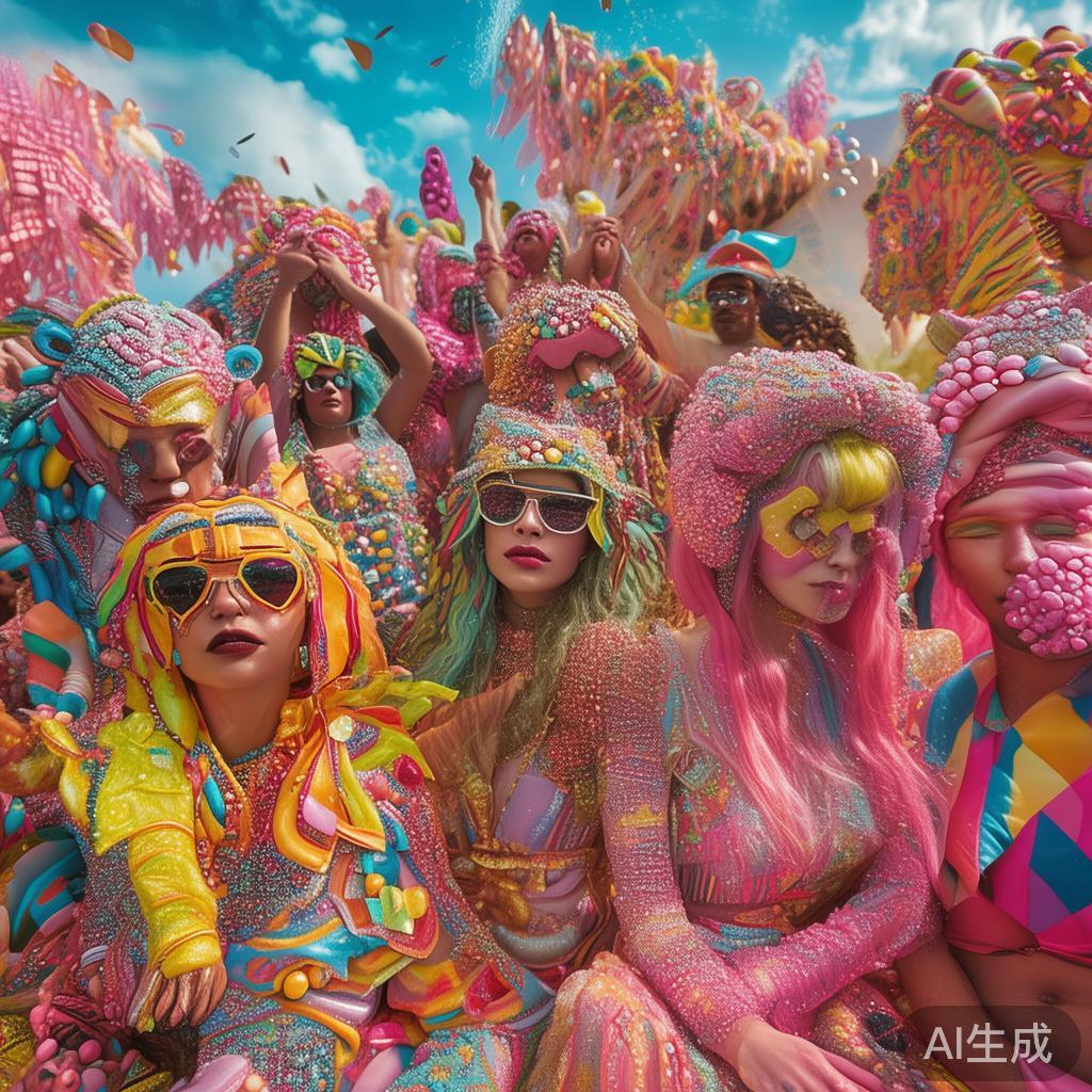 糖果猛兽派对:甜蜜狂欢与野性震撼的盛大盛事 “糖果猛兽派对”也蕴含着现代文化对个性表达和自由精