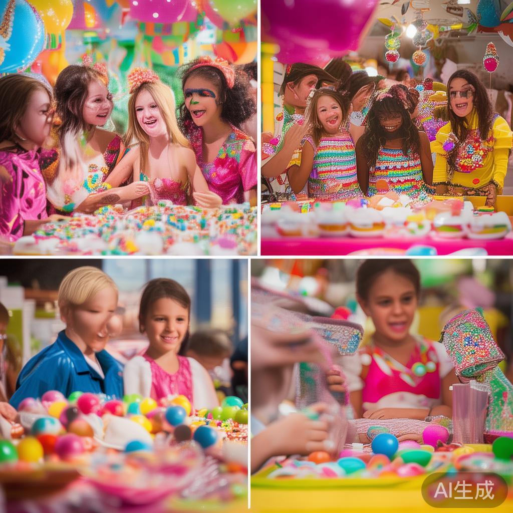 糖果派对计划指南:打造甜蜜时光的完美秘籍 为了增添派对的趣味性,可以安排一些主题游戏。如“糖