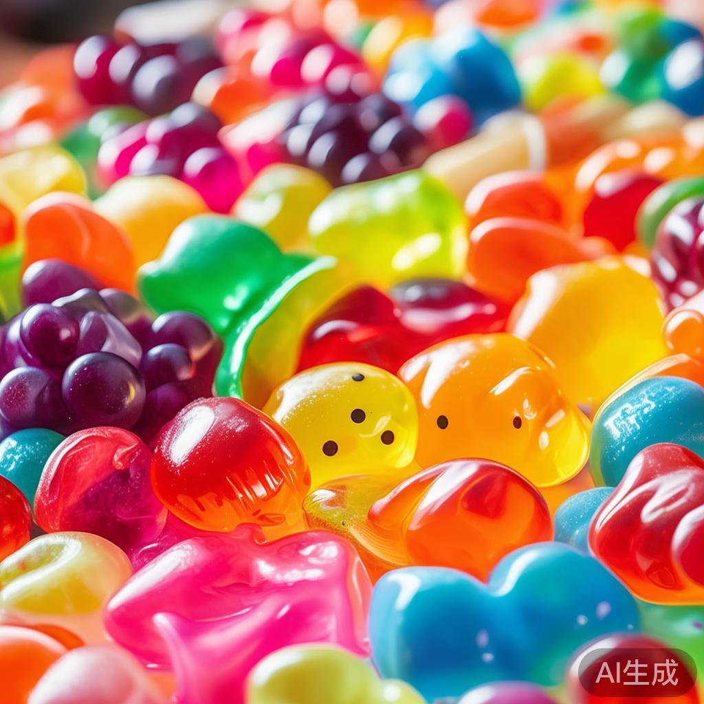 软糖和水果味糖果
软糖以其弹性十足的口感深受欢迎